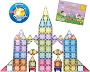 Gladi Tiles - 100 stuks Pastel - Magnetic Tiles - Magnetisch Speelgoed