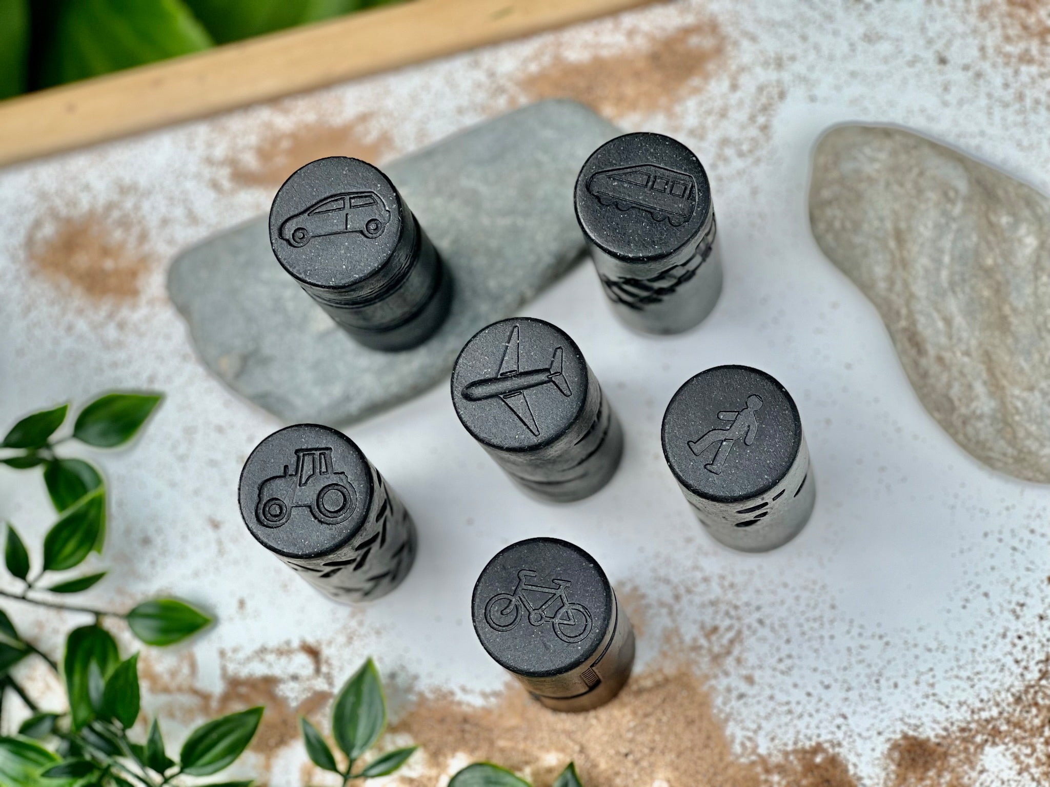 Yellow Door - Transport Let's roll - 6 Stempel Rollers