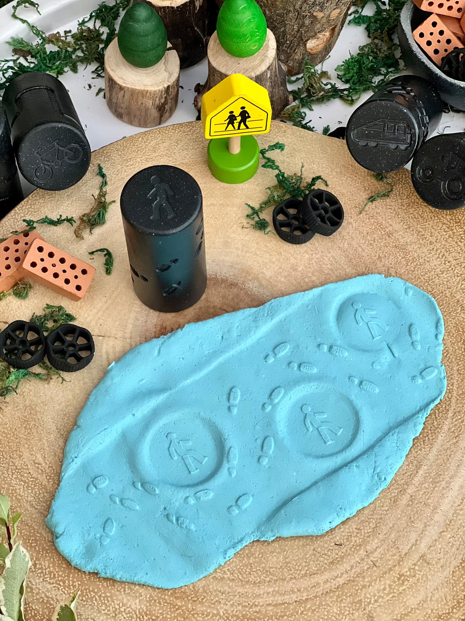 Yellow Door - Transport Let's roll - 6 Stempel Rollers