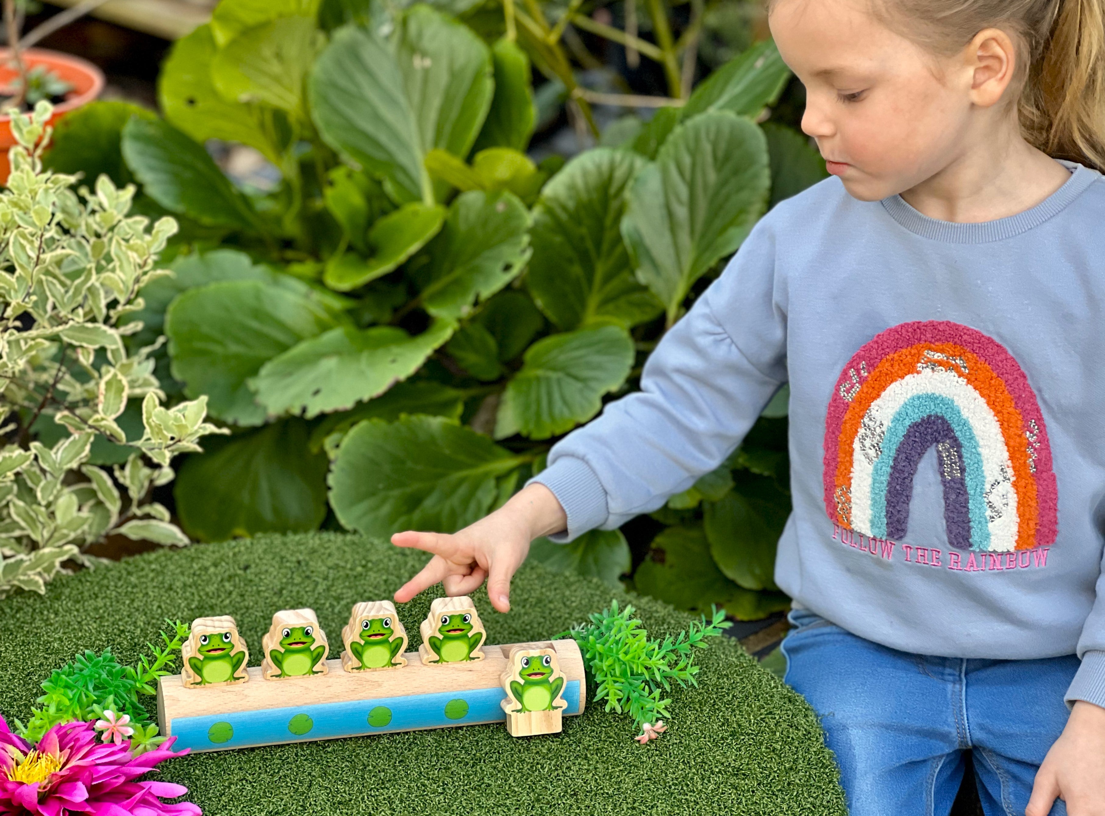 Yellow Door - Five Frogs on a Log - leren tellen