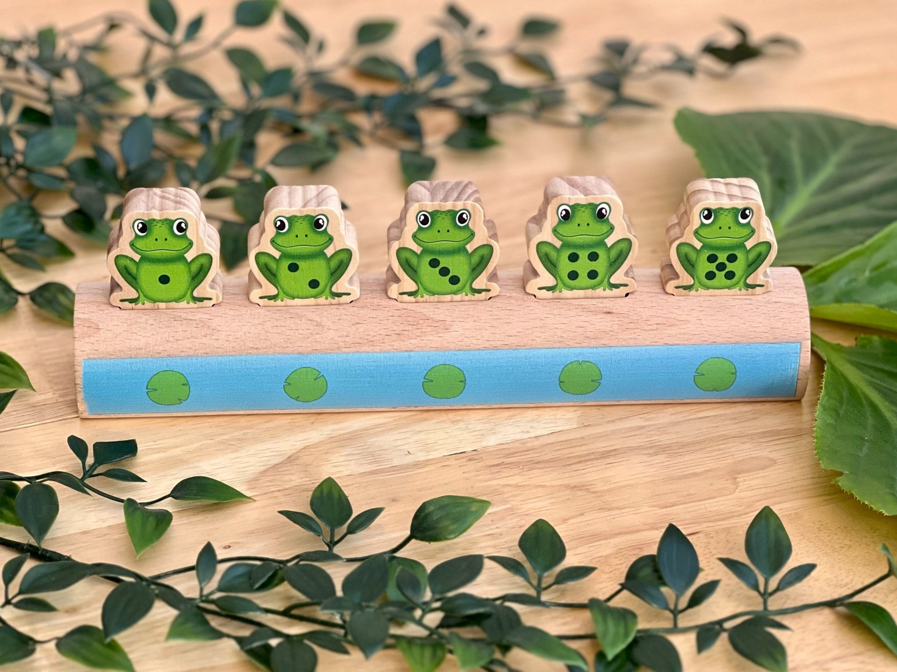 Yellow Door - Five Frogs on a Log - leren tellen