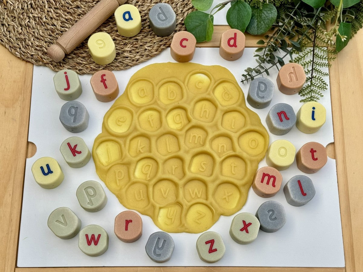 Yellow Door - Alfabet stempelstenen – kleine letters