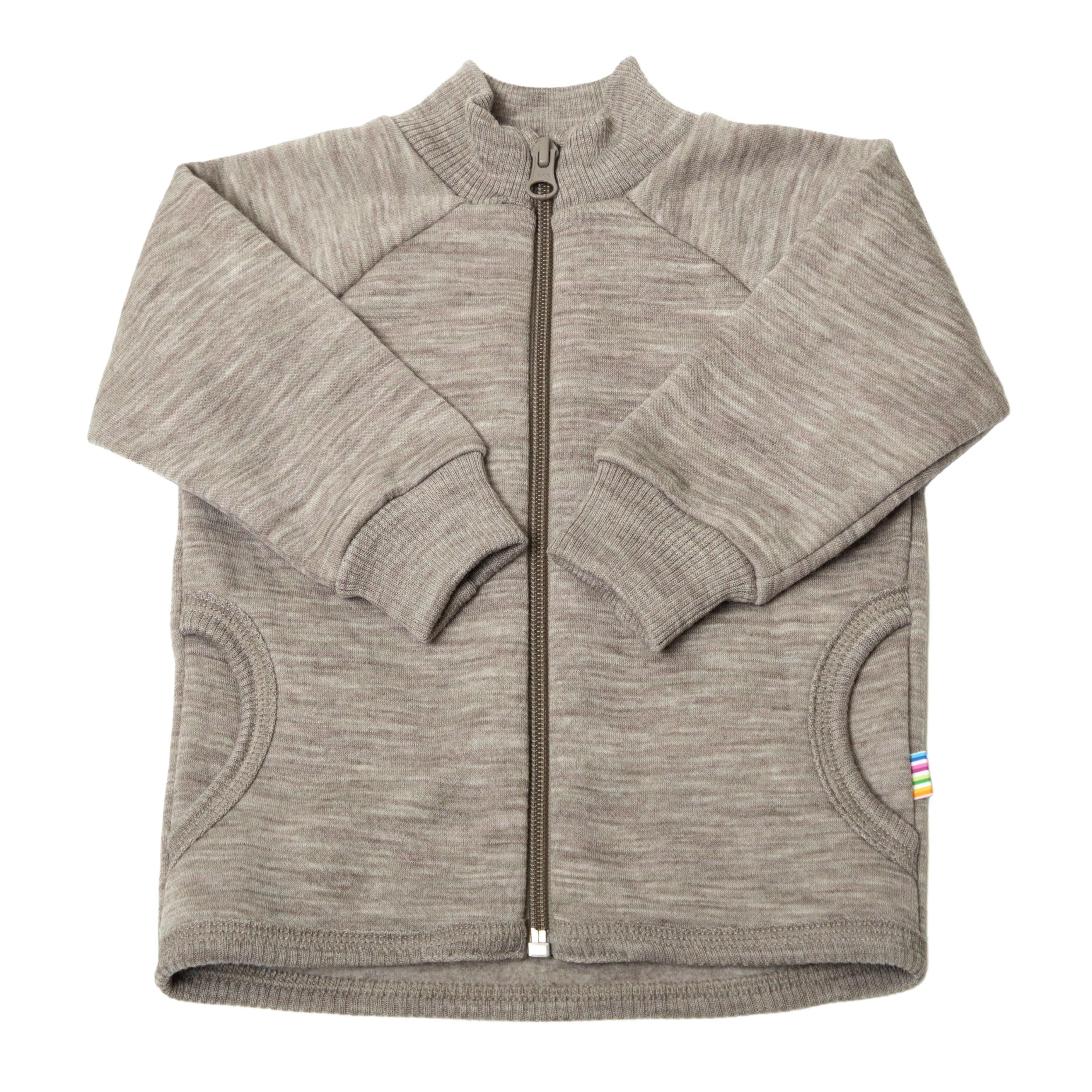 Joha - Wol-Fleece Vest met Rits - Sesam Mélange