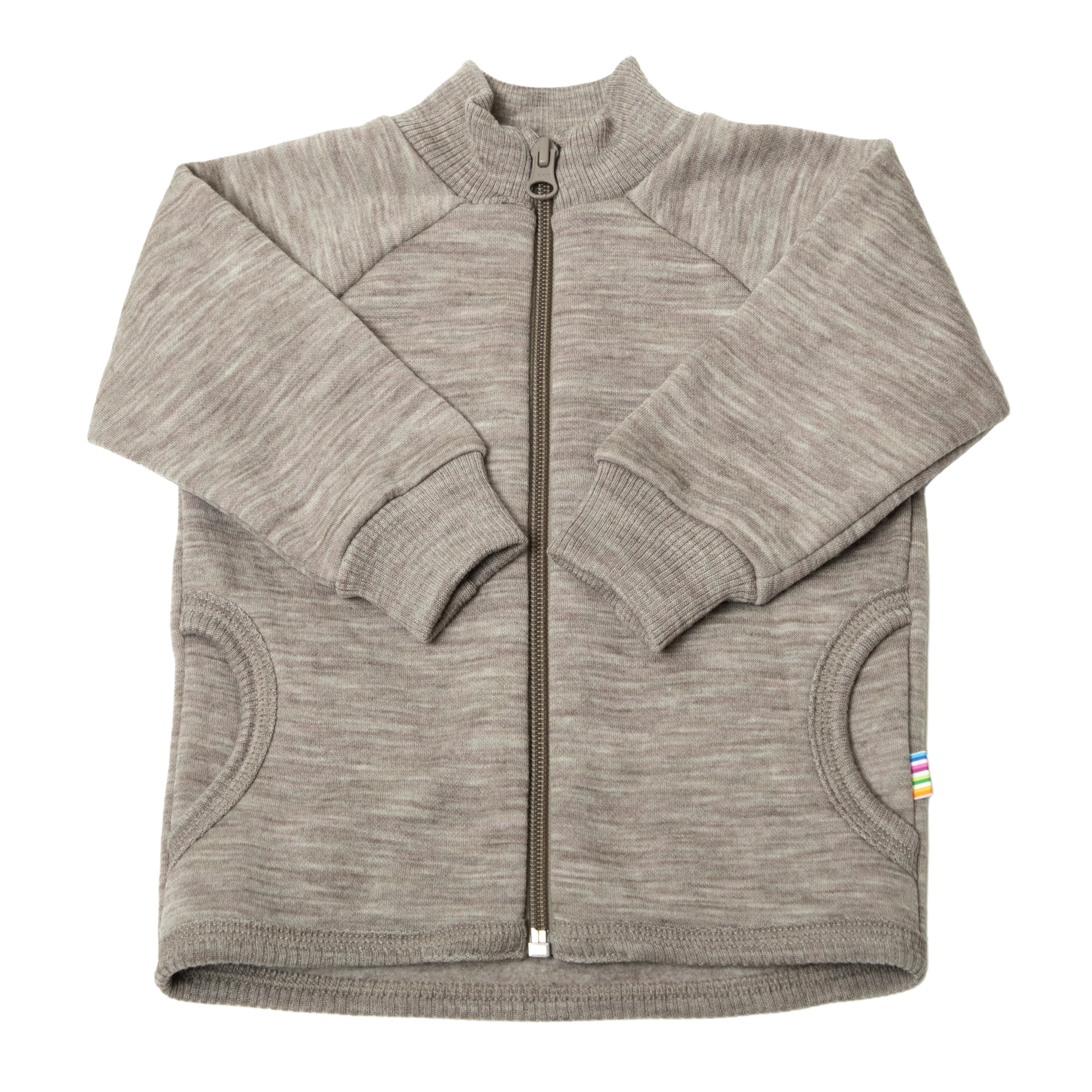 Joha - Wol-Fleece Vest met Rits - Sesam Mélange
