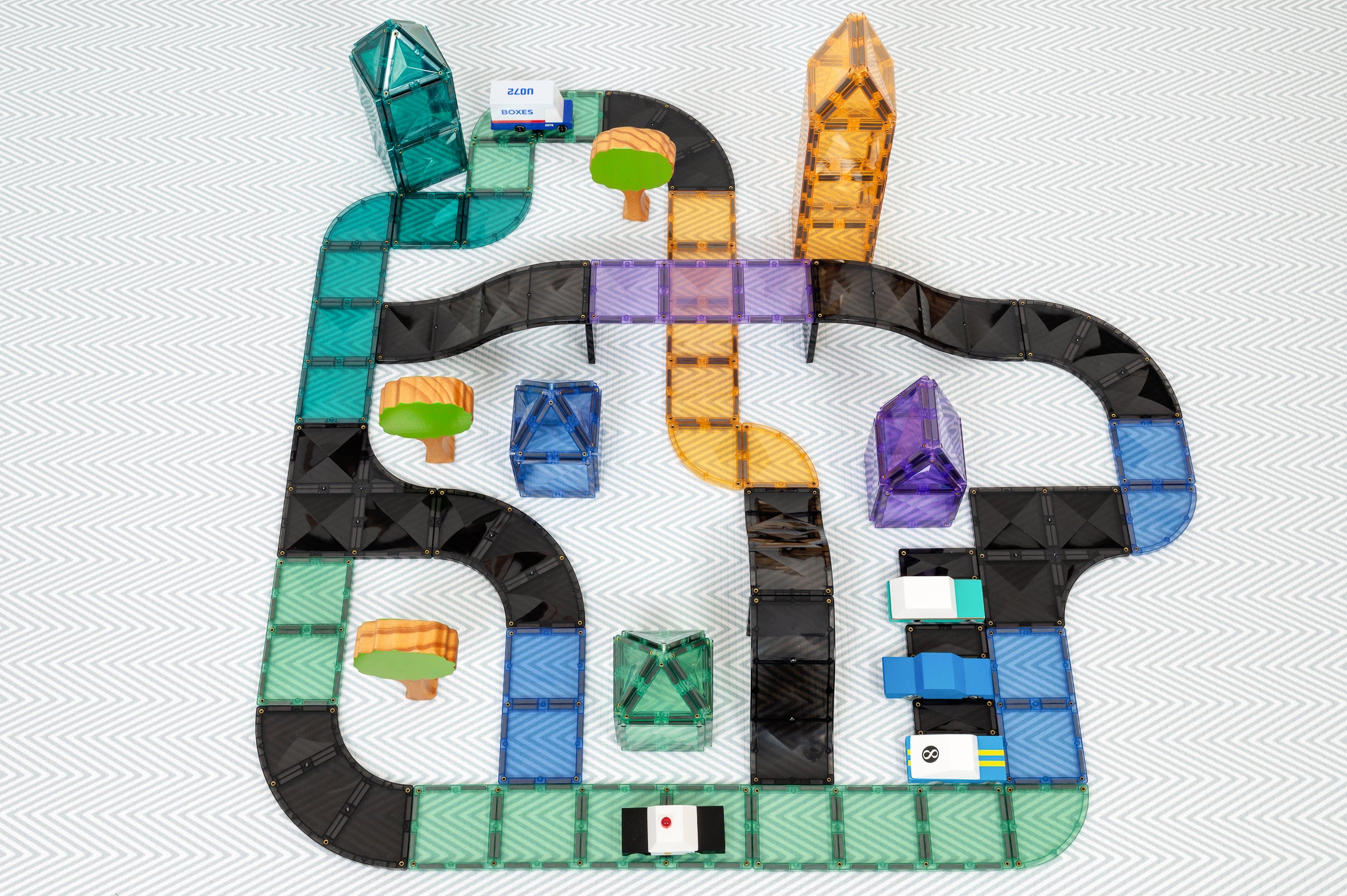 CONNETIX - Ramps & Intersections Pack 16 stuks - magnetisch constructiespeelgoed