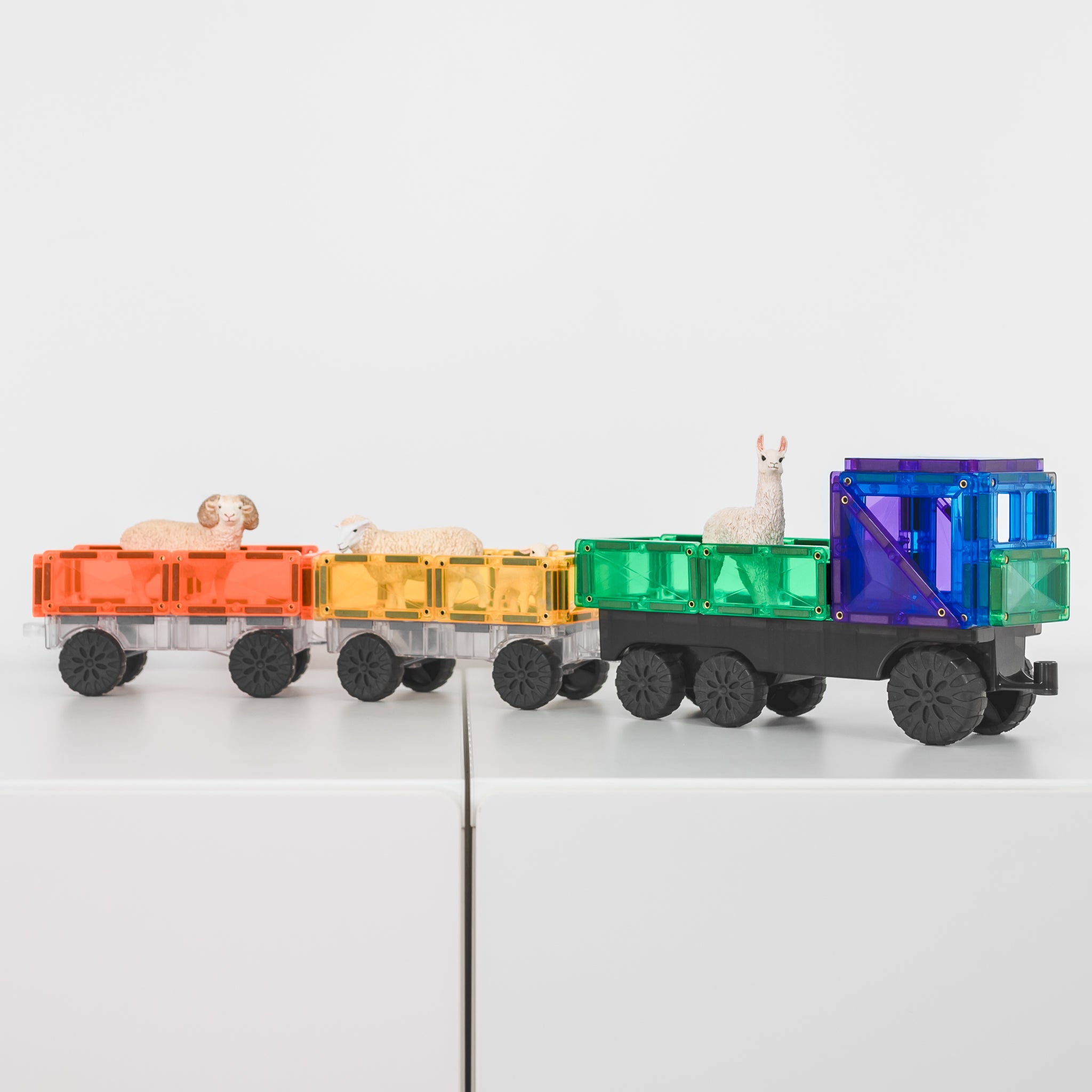 CONNETIX - Rainbow Transport 50 stuks - magnetisch constructiespeelgoed