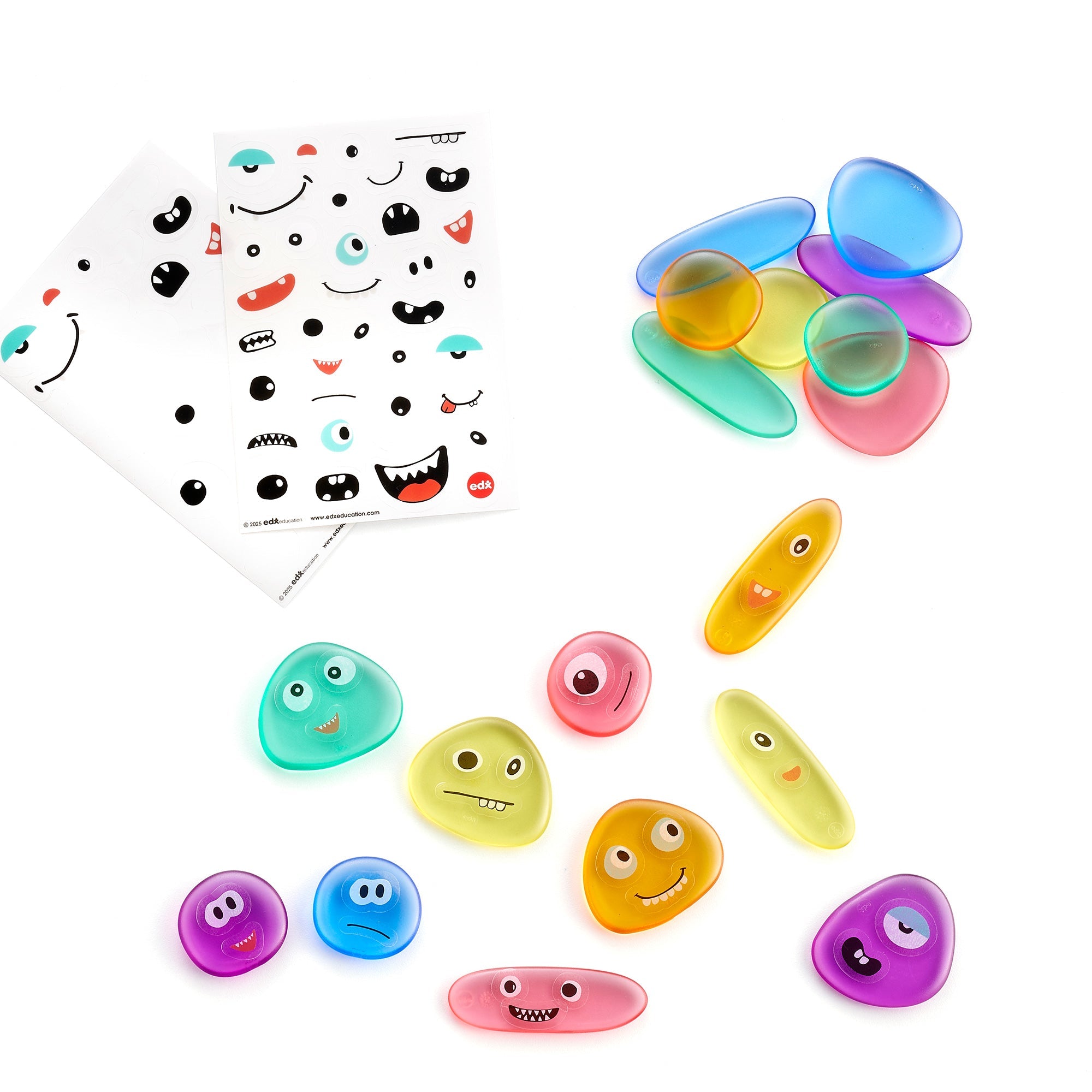Edx Education - Rainbow Pebbles Mini - Set van 36