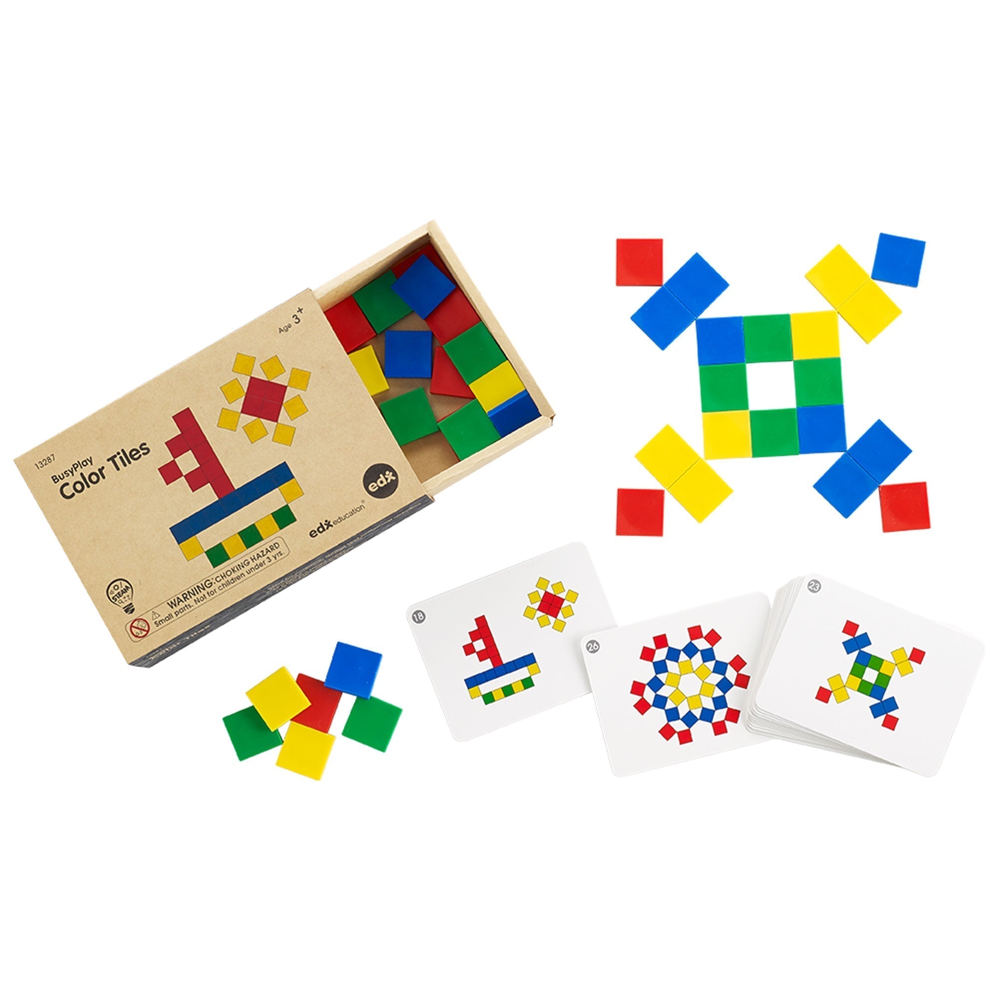Edx Education - Kleurentegels - Set van 48