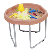 Tuff Tray activiteitentafel koraalroze - zeshoekig Hexacle - 70 cm met onderstel