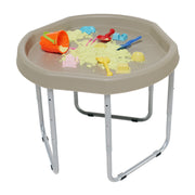 Tuff Tray activiteitentafel taupe - zeshoekig Hexacle - 70 cm met onderstel