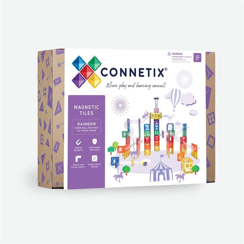 CONNETIX - Super Ball Run Pack 134 stuks - magnetisch constructiespeelgoed