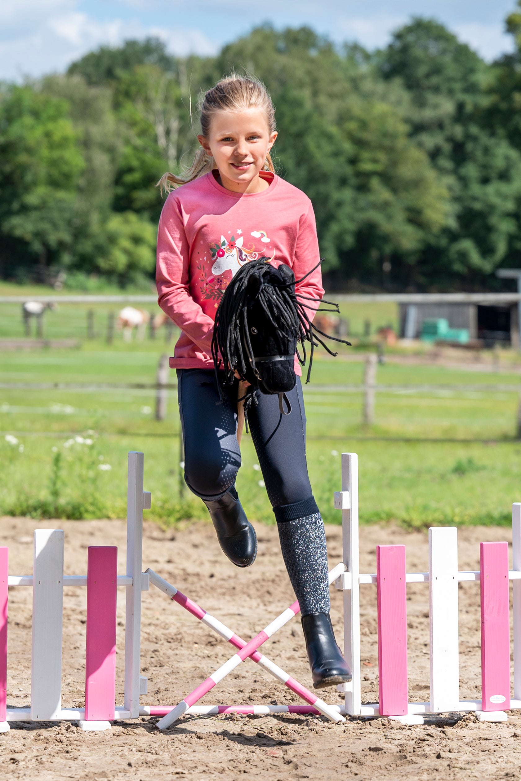 HKM - Stokpaard Hobby Horse - zwart