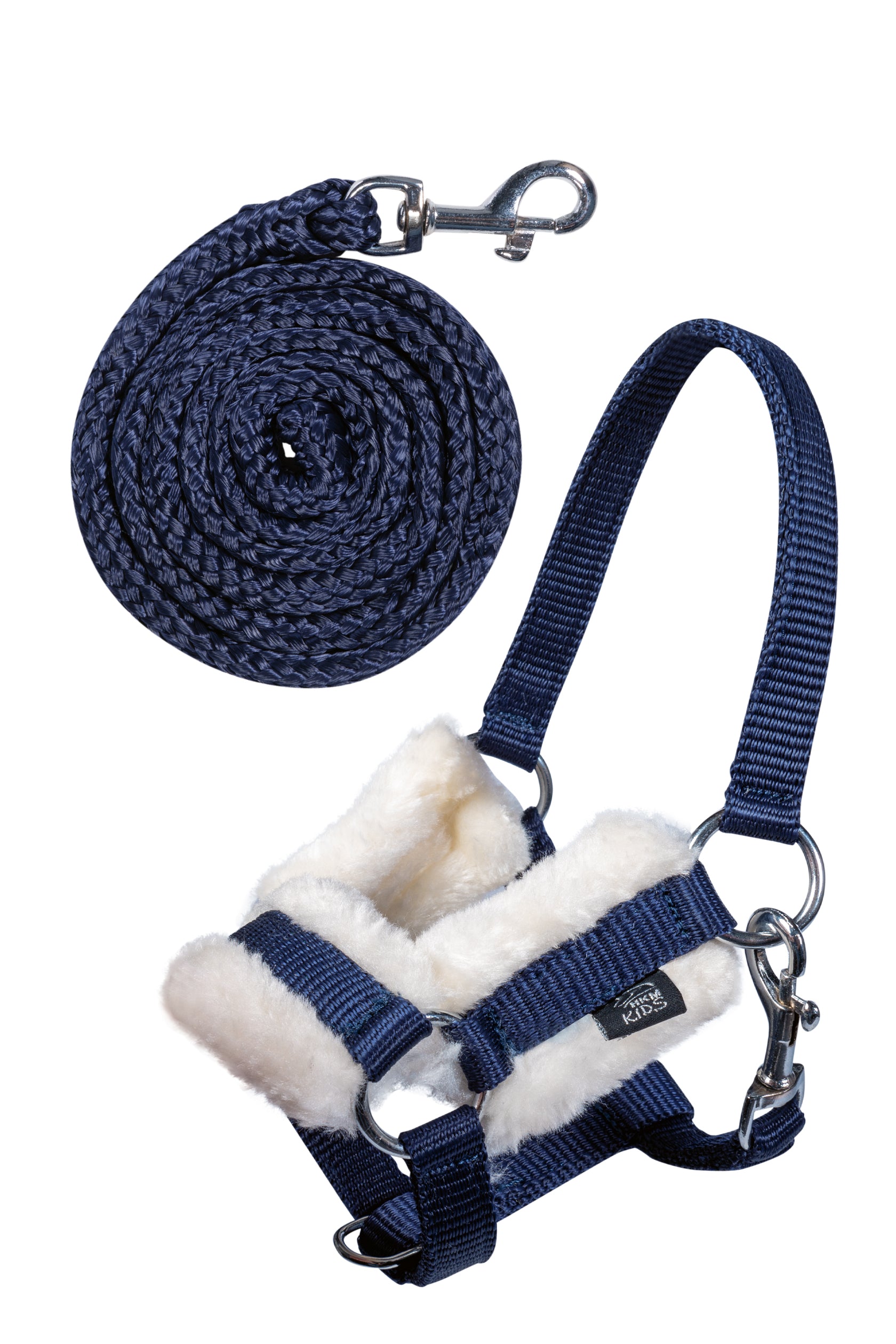 HKM - Halster en halstertouw voor stokpaard Hobby Horsing - donkerblauw
