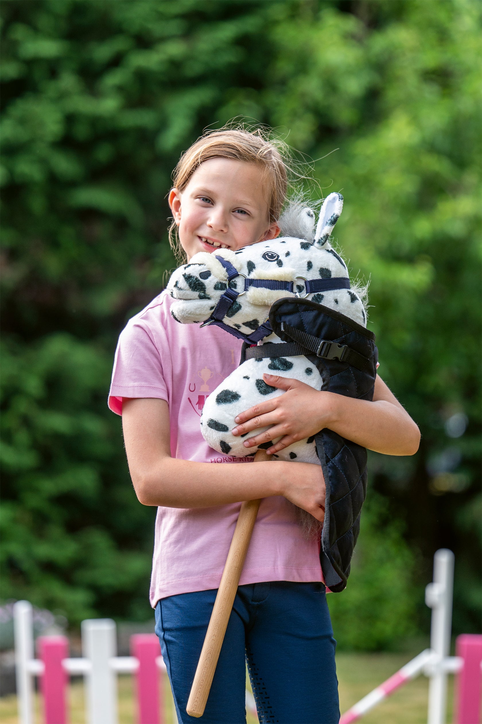 HKM - Deken voor stokpaarden Hobby Horsing- donkerblauw