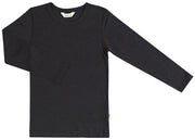 Joha - Wol/Zijde Shirt Lange Mouwen - Zwart