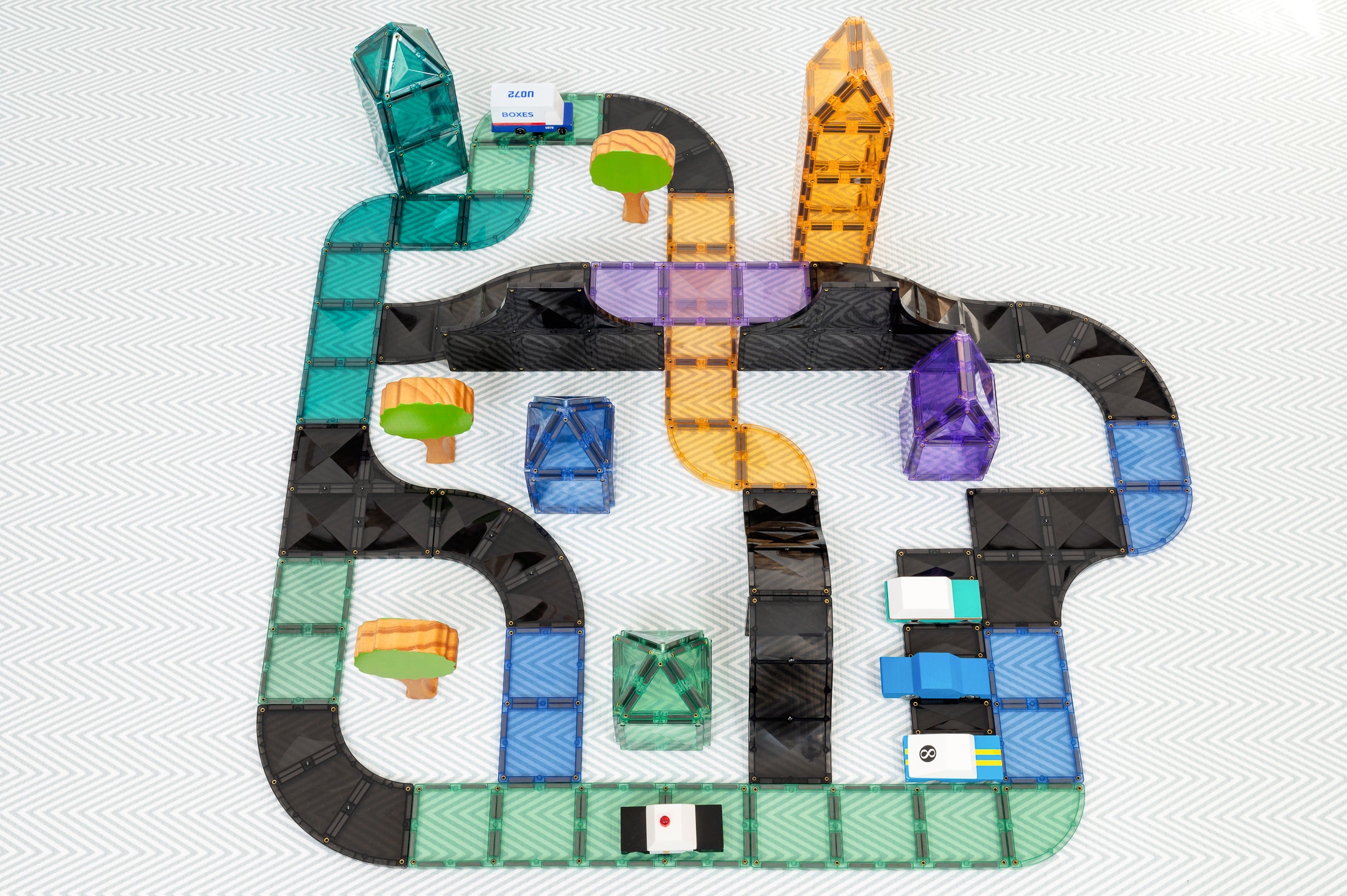 CONNETIX - Ramps & Intersections Pack 16 stuks - magnetisch constructiespeelgoed