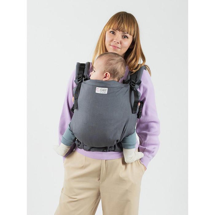 Isara - Preschooler Graphite Linen - Ergonomische Draagzak