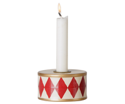Maileg - Kaarsenhouder Trommel - Rood/Gebroken wit