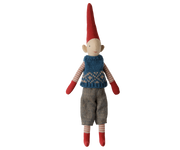 Maileg - Pixy Jongen Maat 1 - Blauw Gebreid Vest