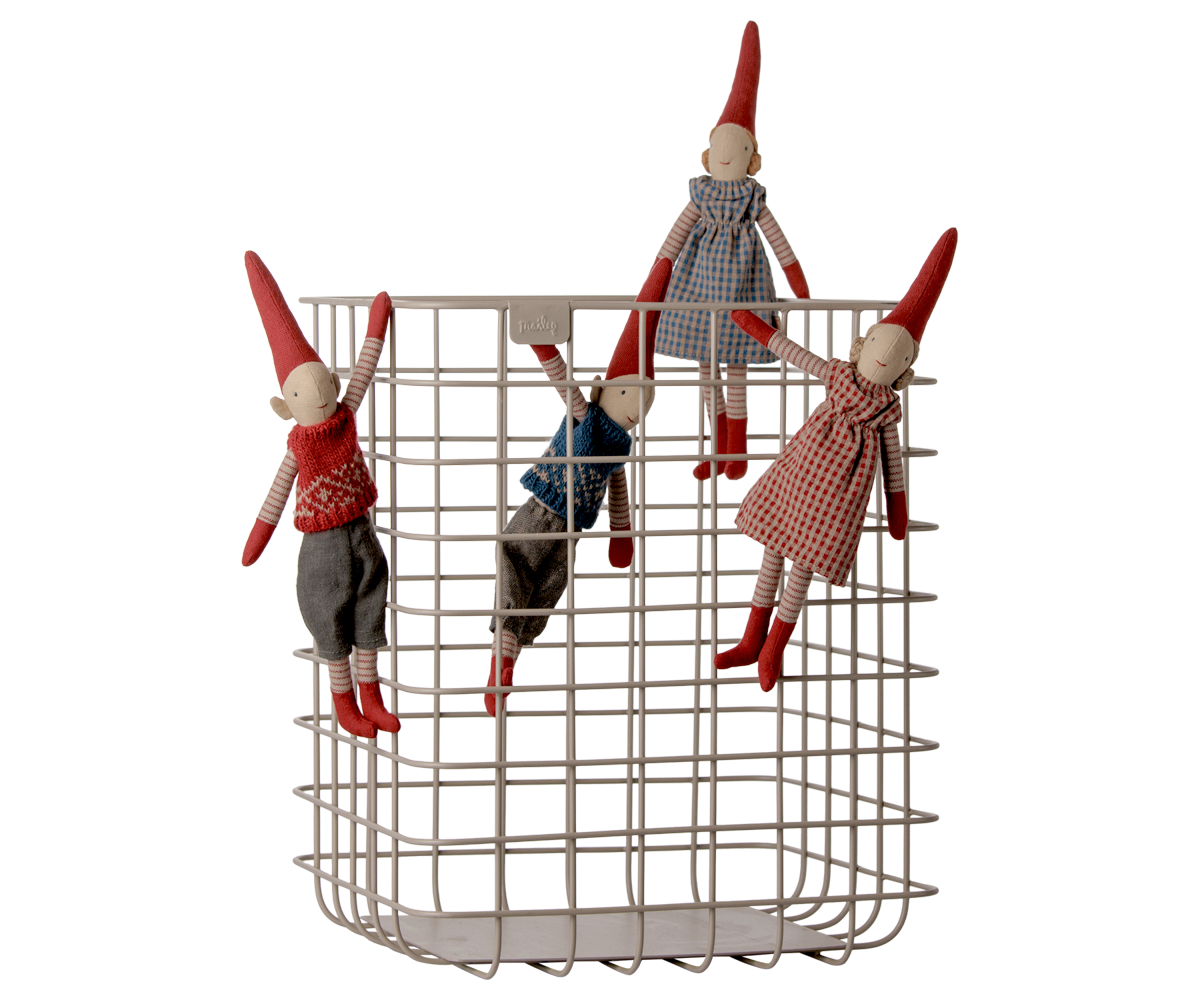 Maileg - Pixy Jongen Maat 1 - Rood Gebreid Vestje