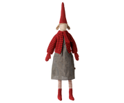 Maileg - Pixy Meisje Size 4 - Gestreept Gebreid Vest