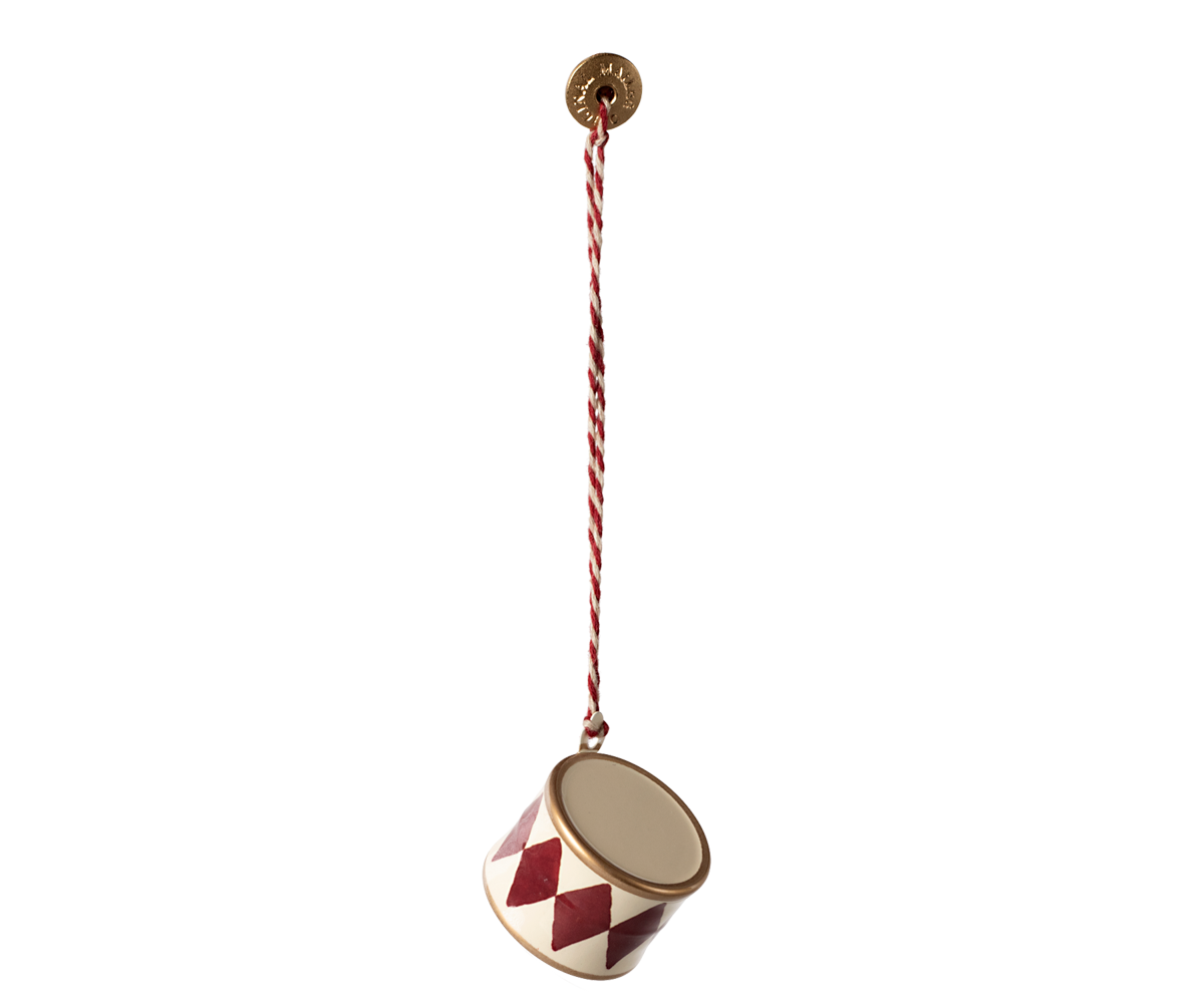 Maileg - Metalen Ornament Kleine Trommel - Rood