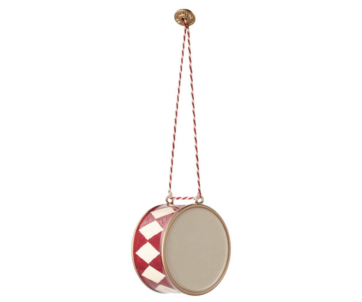 Maileg - Metalen Ornament Grote Trom - Rood