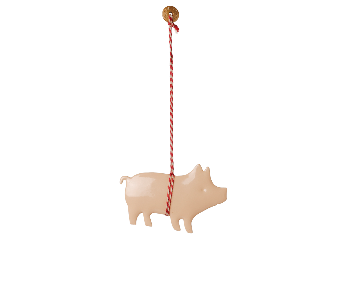 Maileg - Metalen Ornament Varken - Rose