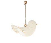 Maileg - Metalen Ornament Vogel - Off White/Goud