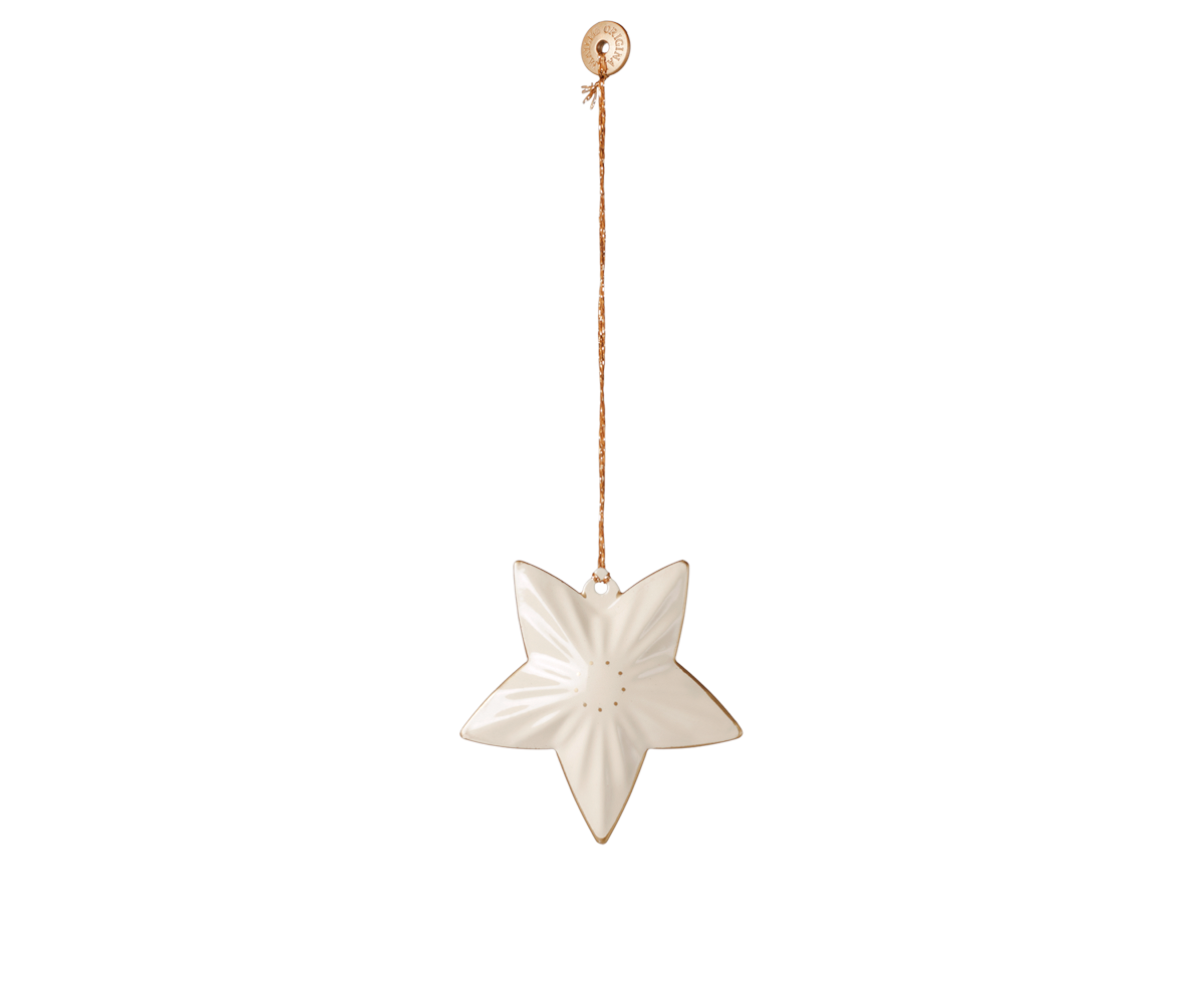 Maileg - Metalen Ornament Cadeauset - Holy Night - Gebroken Wit