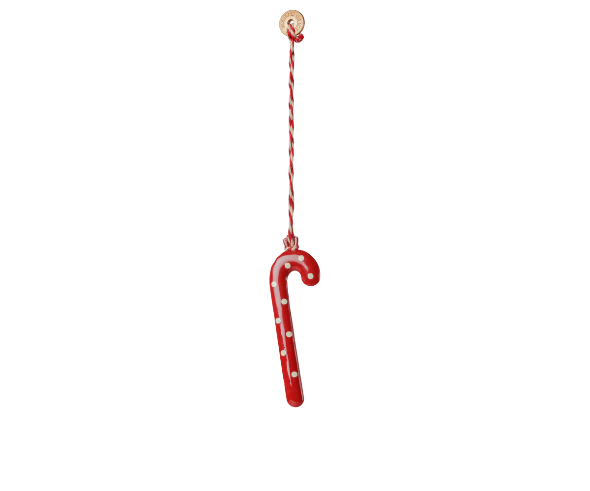 Maileg - Metalen Kersthangers Cadeauset Peter's Christmas - Rood/Blauw
