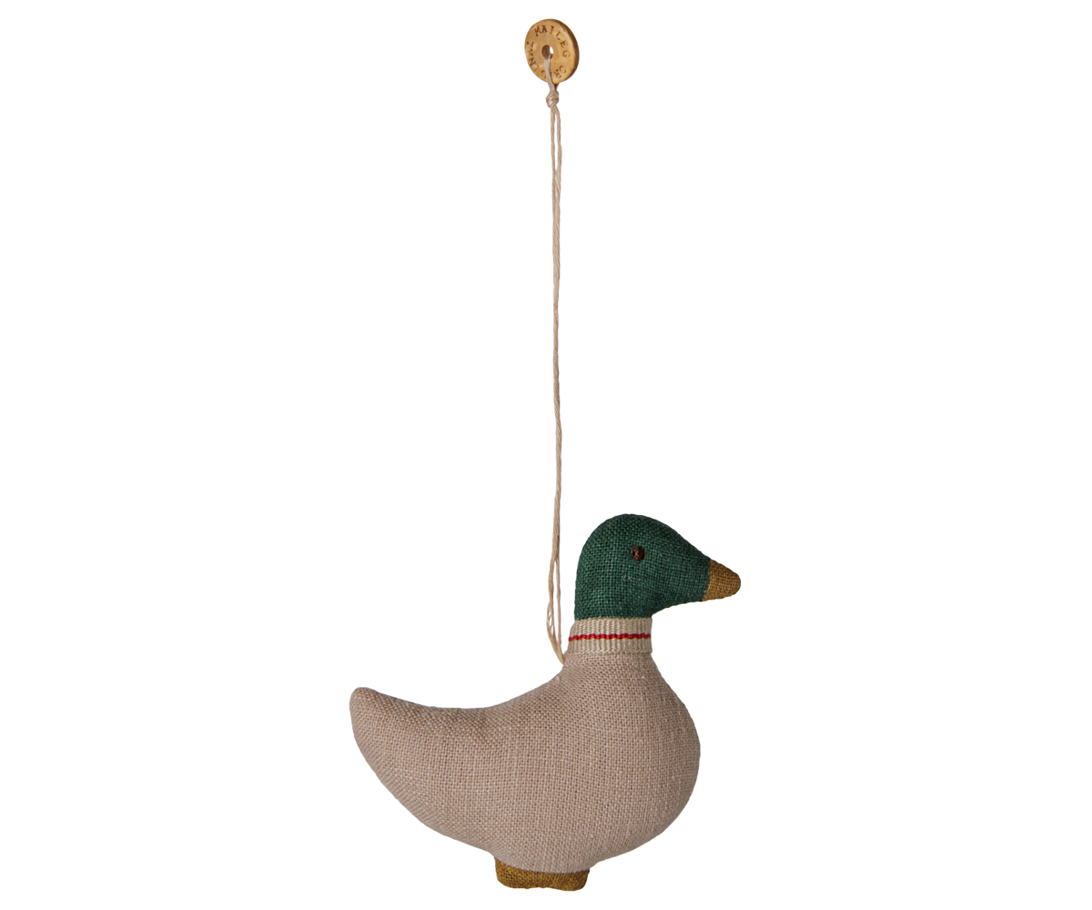 Maileg - Stoffen Ornament Eend - Groen/Sand