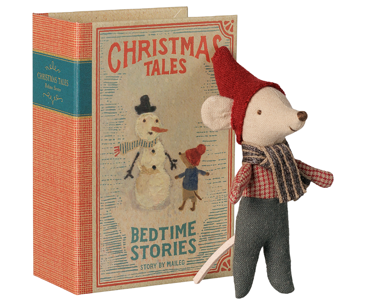 Maileg - Kerstmuis Baby in Boek