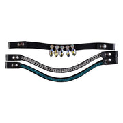 HKM - frontriemen voor stokpaard hobby horse - zilver en blauw