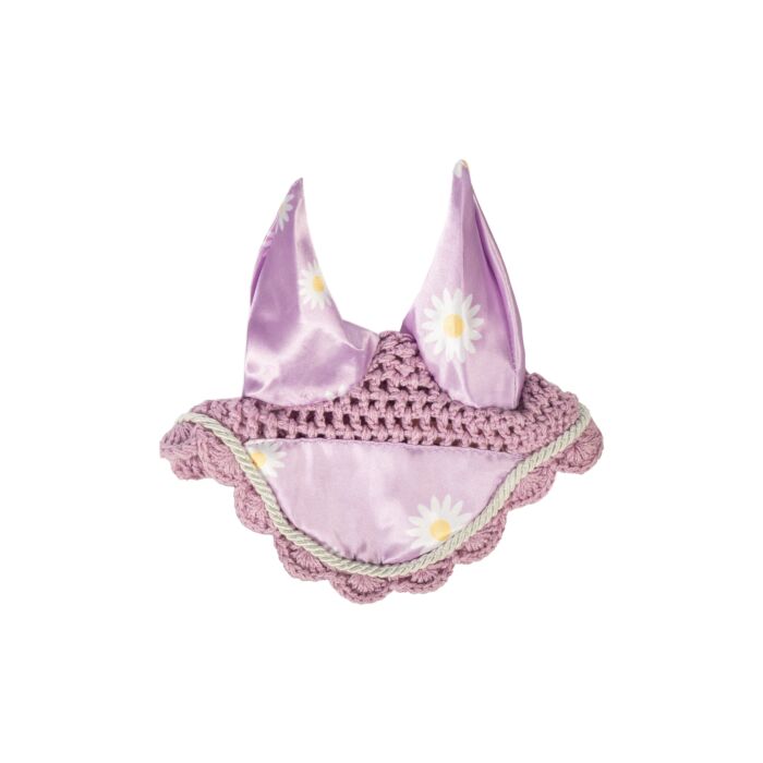 HKM - Oornetje voor stokpaard hobby horse - roze met bloemen