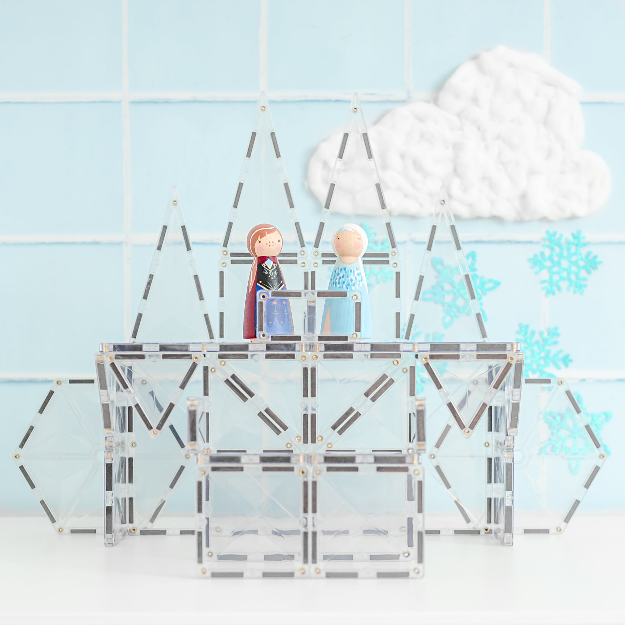 CONNETIX - Starter Clear Pack 34 stuks - magnetisch constructiespeelgoed