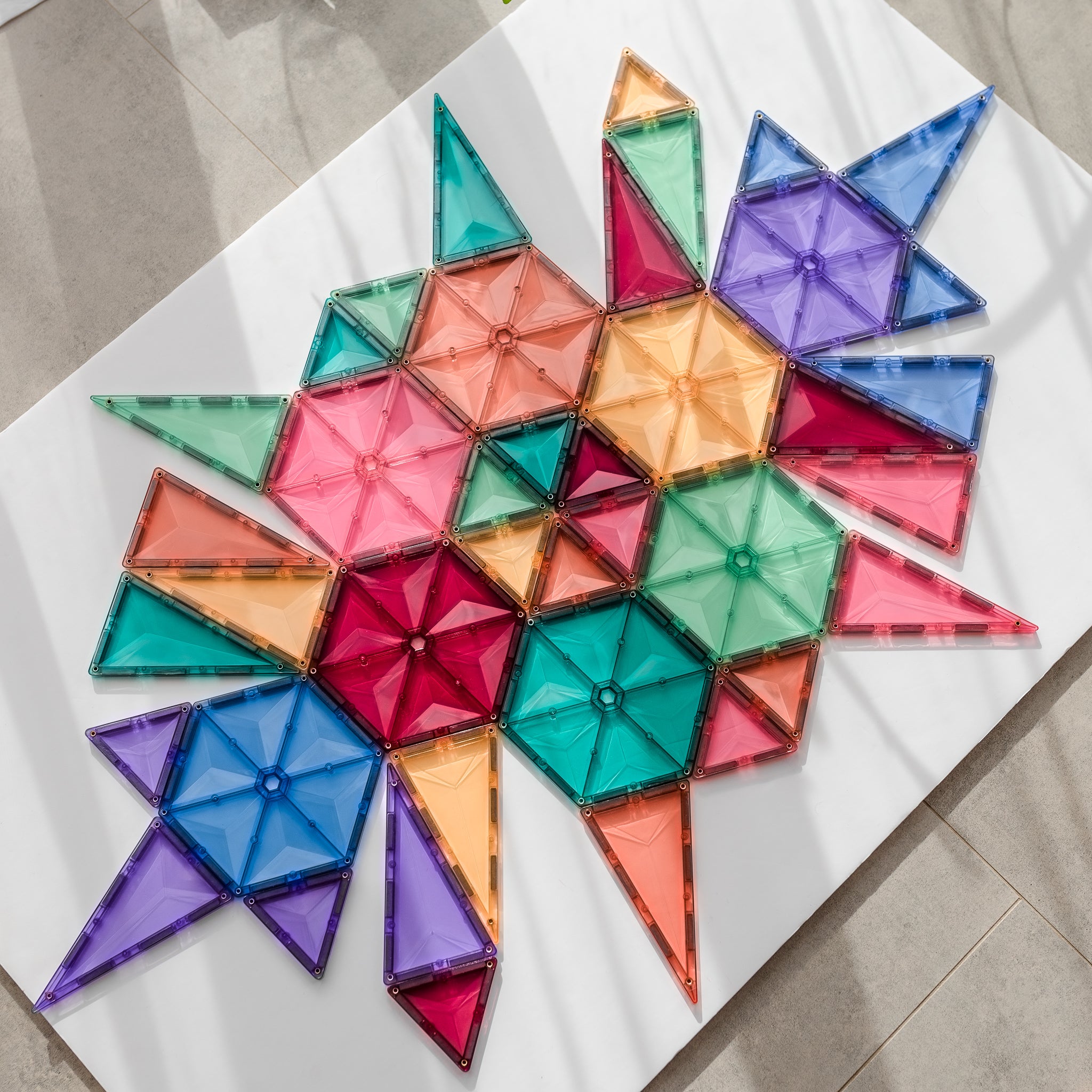 CONNETIX - 40delig Pastel Geometry Pack - magnetisch constructiespeelgoed