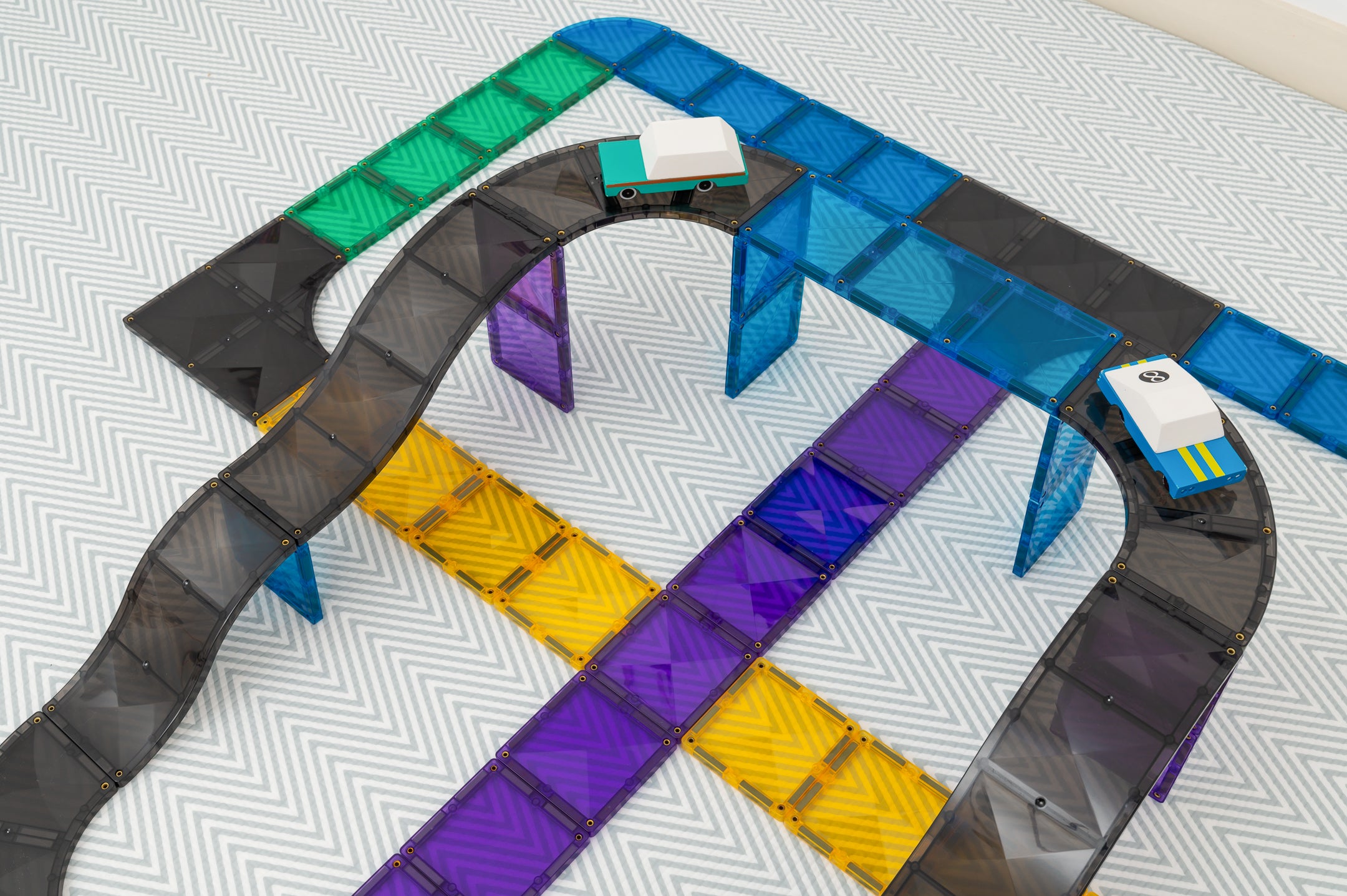 CONNETIX - Ramps & Intersections Pack 16 stuks - magnetisch constructiespeelgoed
