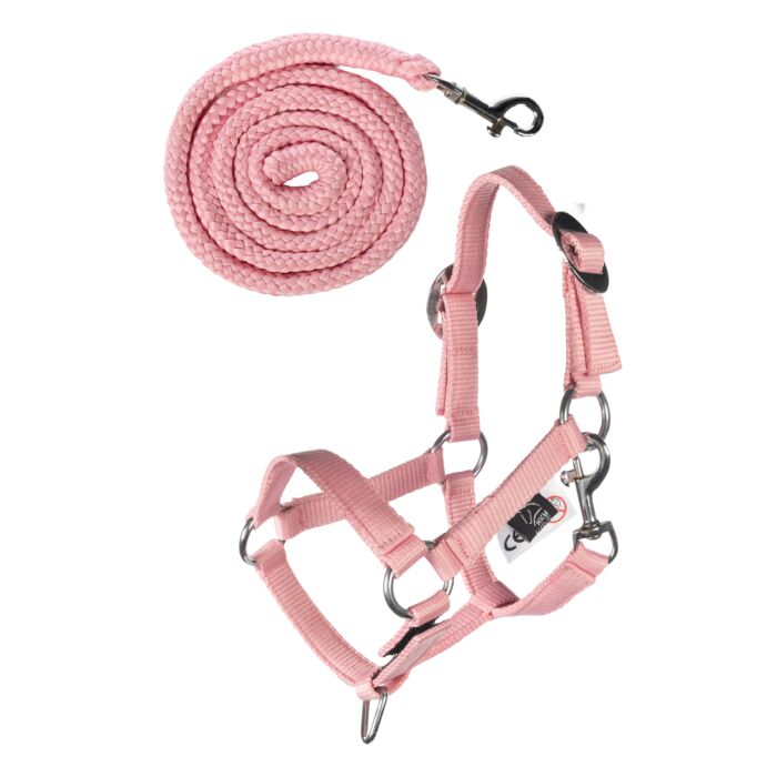HKM - Halster en halstertouw voor stokpaard hobby horse - roze