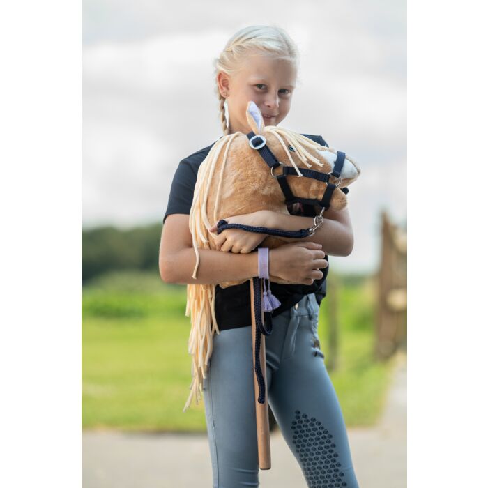 HKM - Halster en halstertouw voor stokpaard hobby horse - navy
