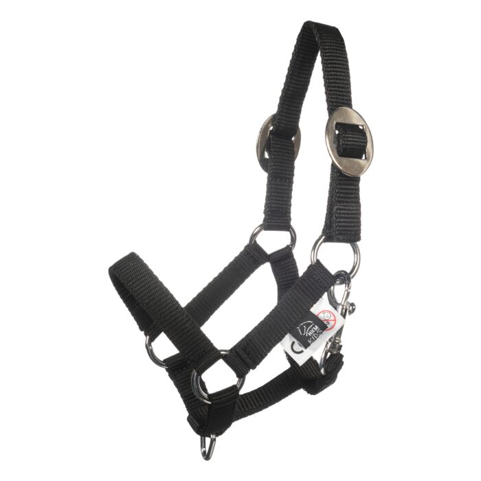 HKM - Halster en halstertouw voor stokpaard hobby horse - zwart