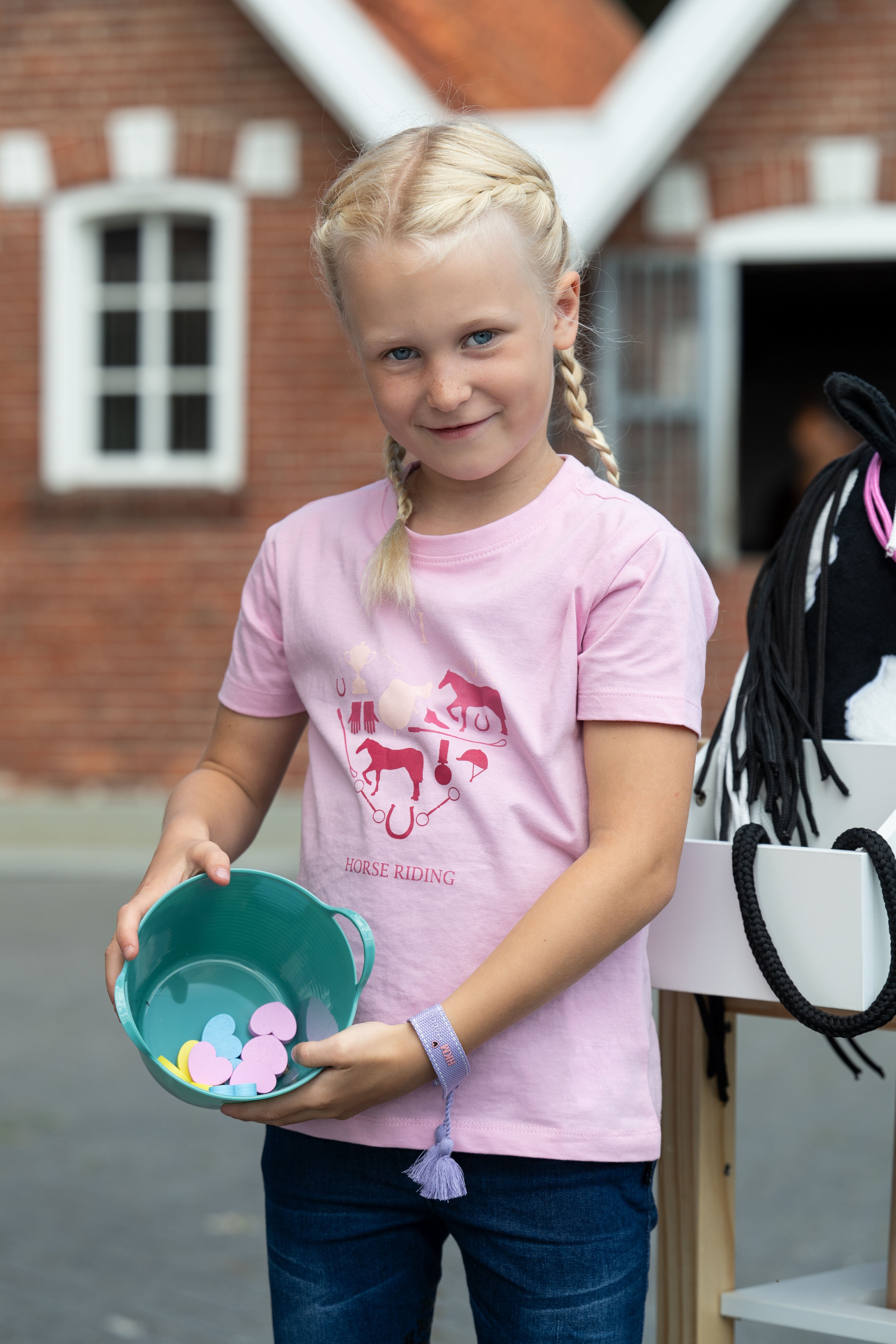 HKM - voeremmer voor stokpaarden hobby horse - oranje