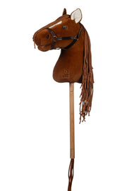 HKM - Premium stokpaard hobby horse - donkere vos
