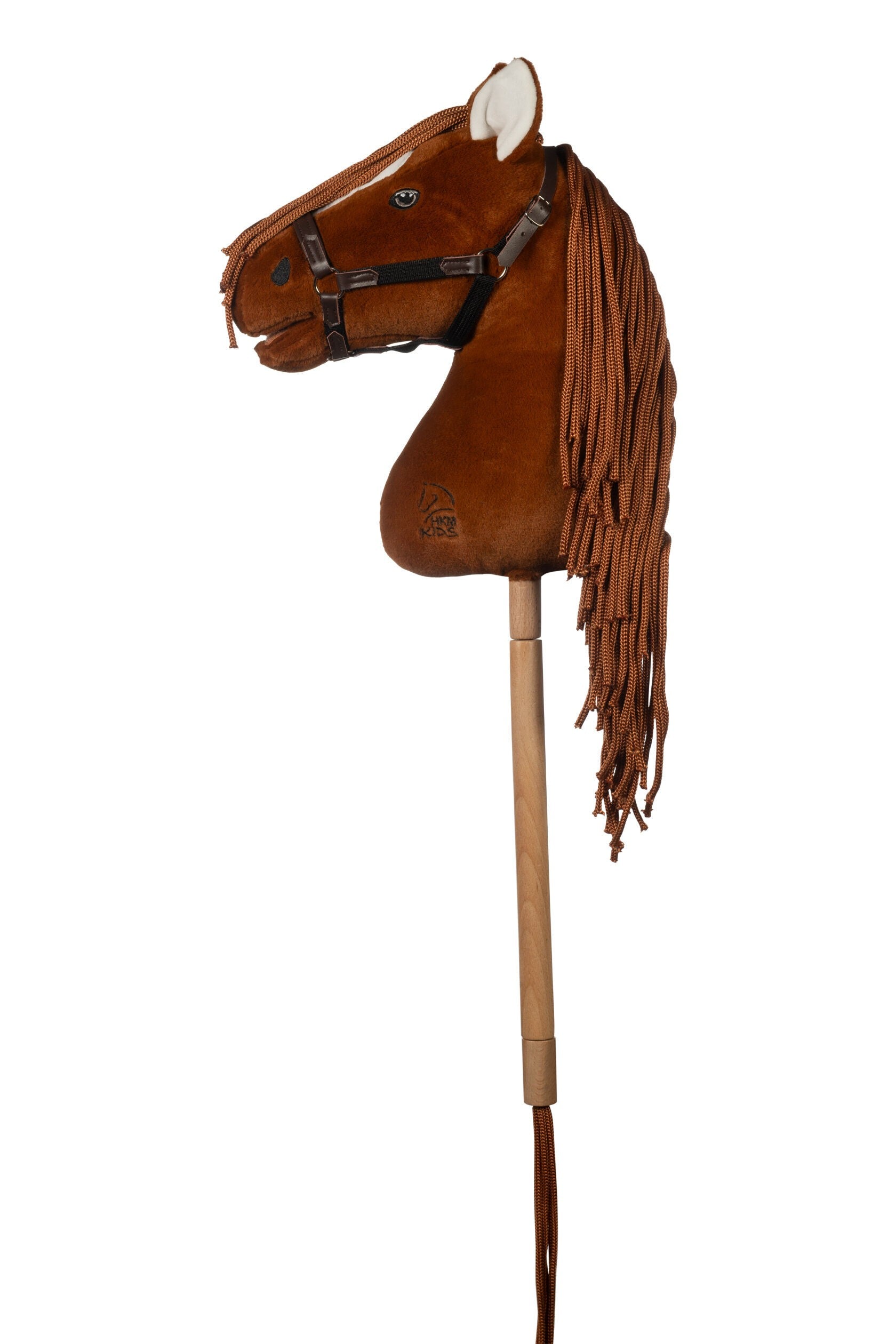 HKM - Premium stokpaard hobby horse - donkere vos