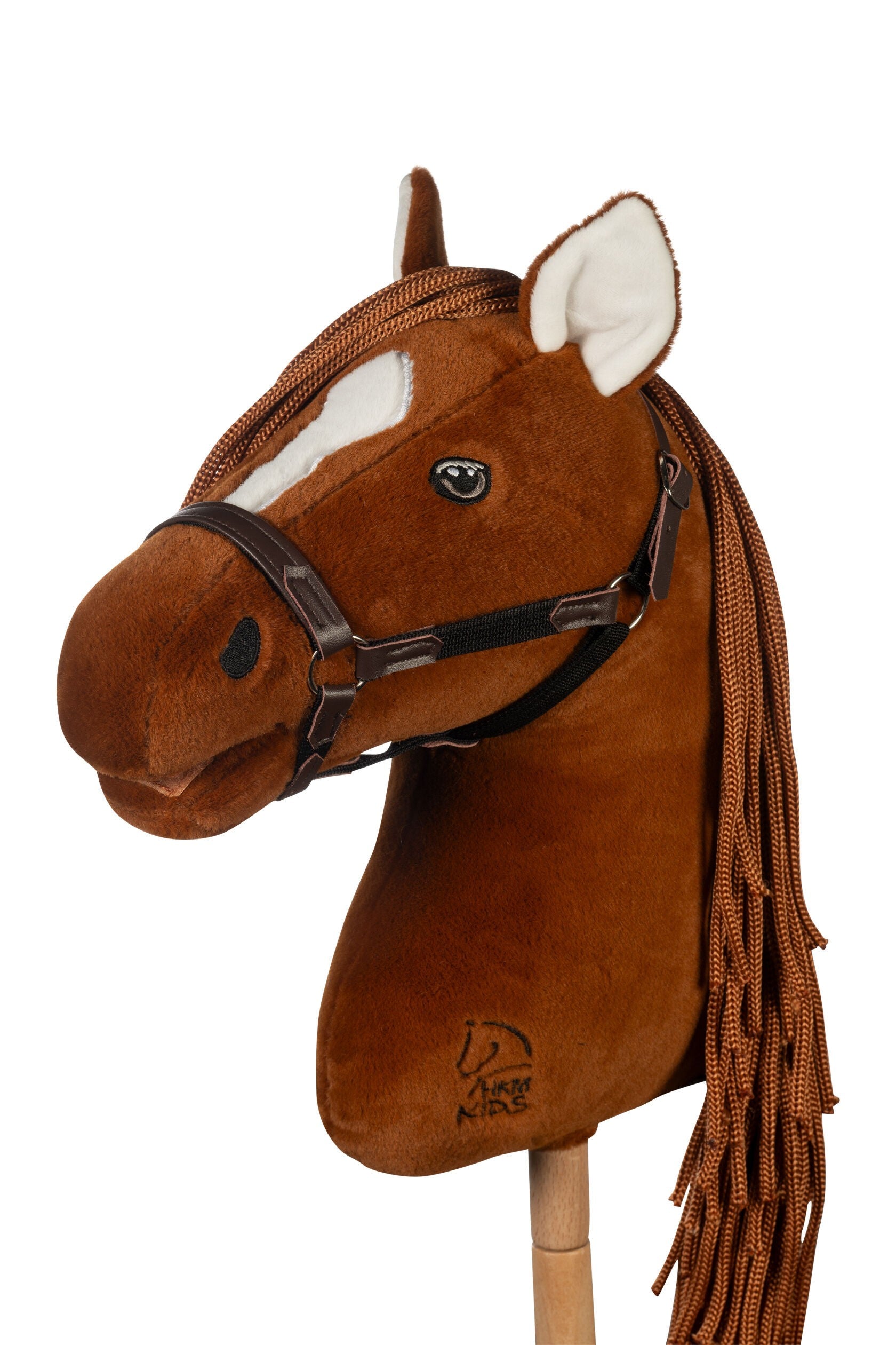 HKM - Premium stokpaard hobby horse - donkere vos