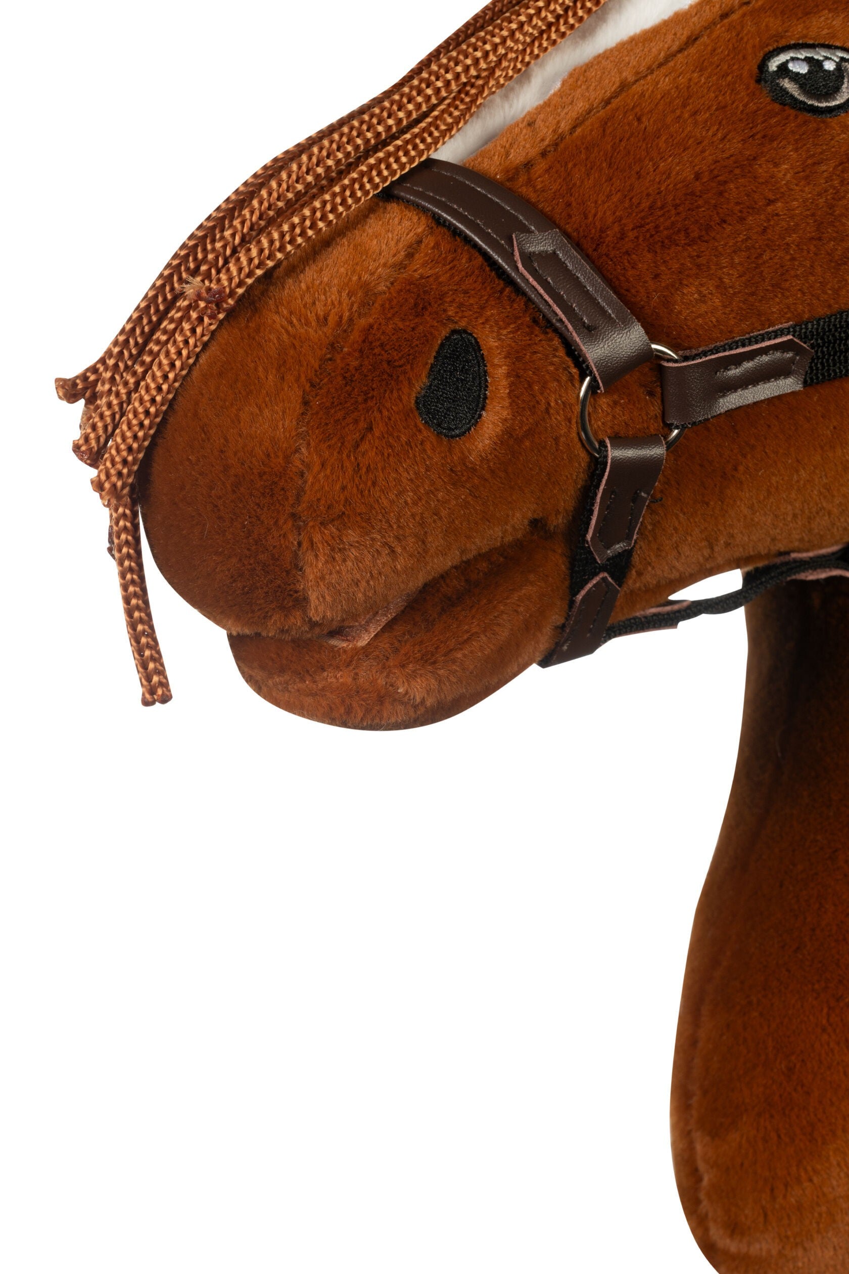 HKM - Premium stokpaard hobby horse - donkere vos