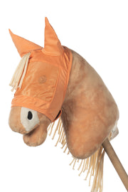 HKM - Vliegenmasker voor stokpaarden Hobby Horsing - Oranje