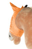 HKM - Vliegenmasker voor stokpaarden Hobby Horsing - Oranje