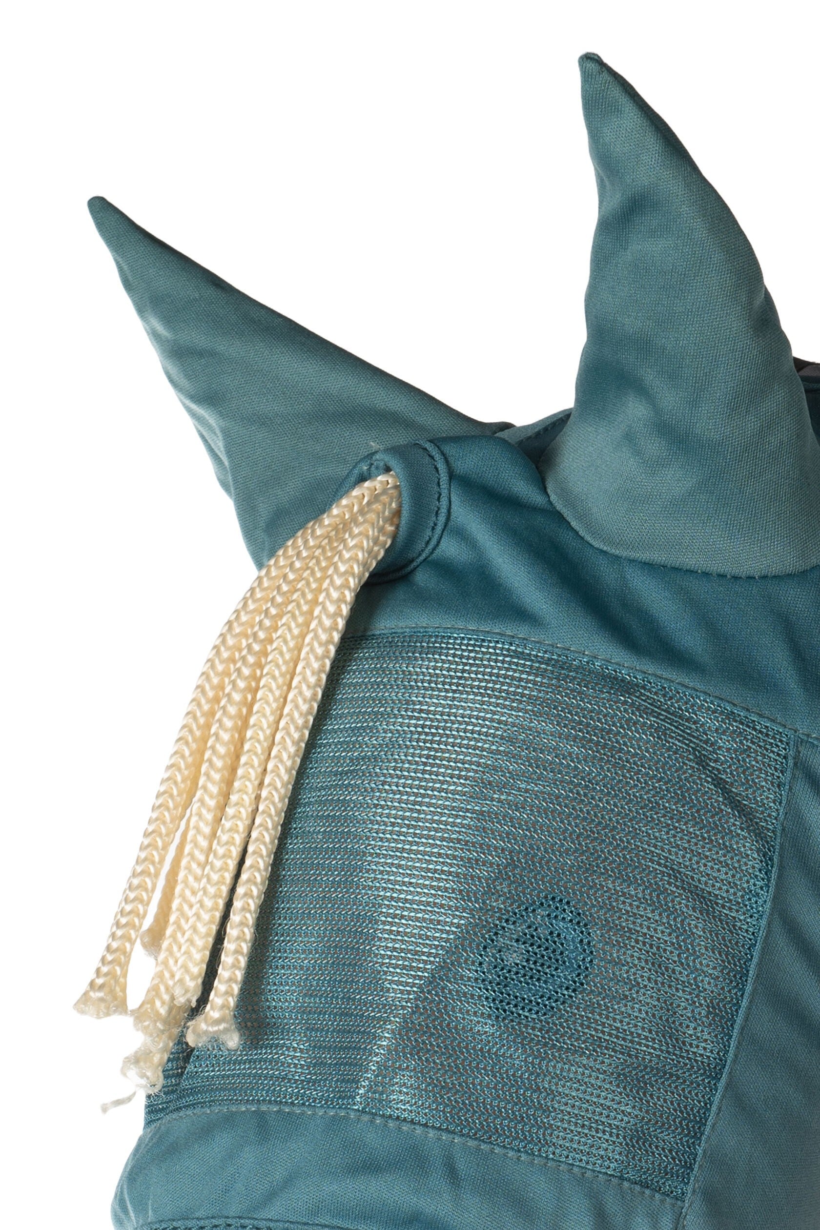 HKM - Vliegenmasker voor stokpaarden Hobby Horsing - Turquoise