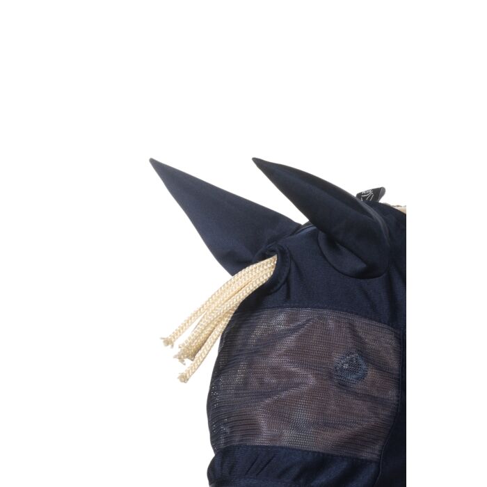 HKM hobbyhorse vliegenmasker donkerblauw detail